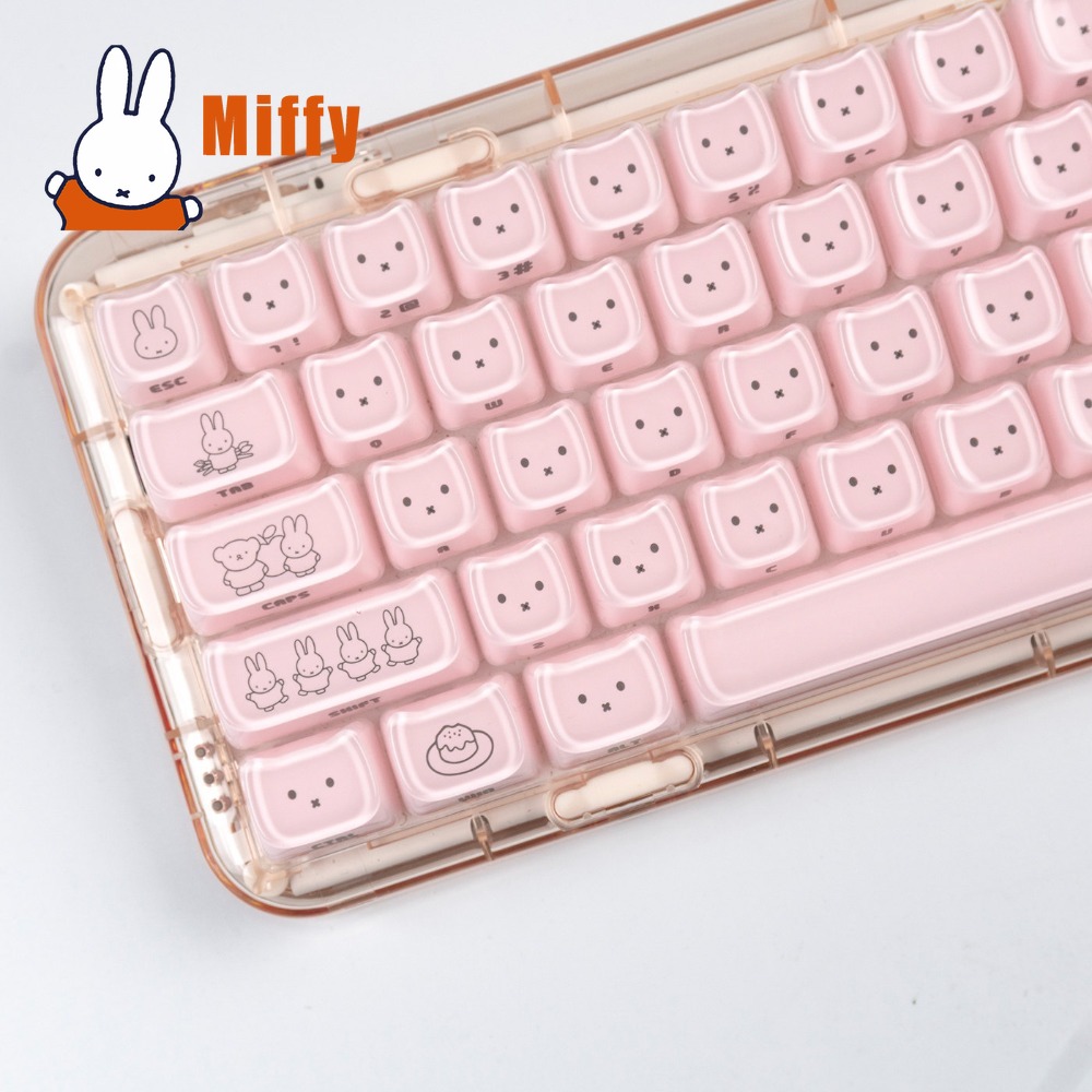 Kawaii Miffy Keycaps Cute Rabb - Gaming Keyboard Brands 评论和价格