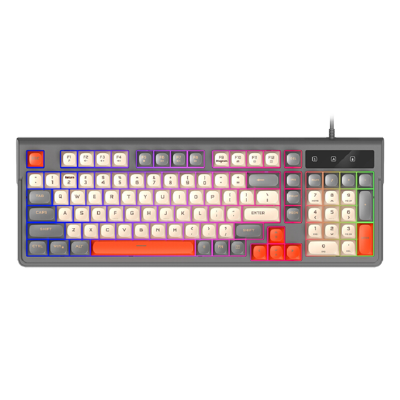 Quiet 98 Keys Gaming Keyboard  - Gaming Keyboard That Is Quiet 评论和价格