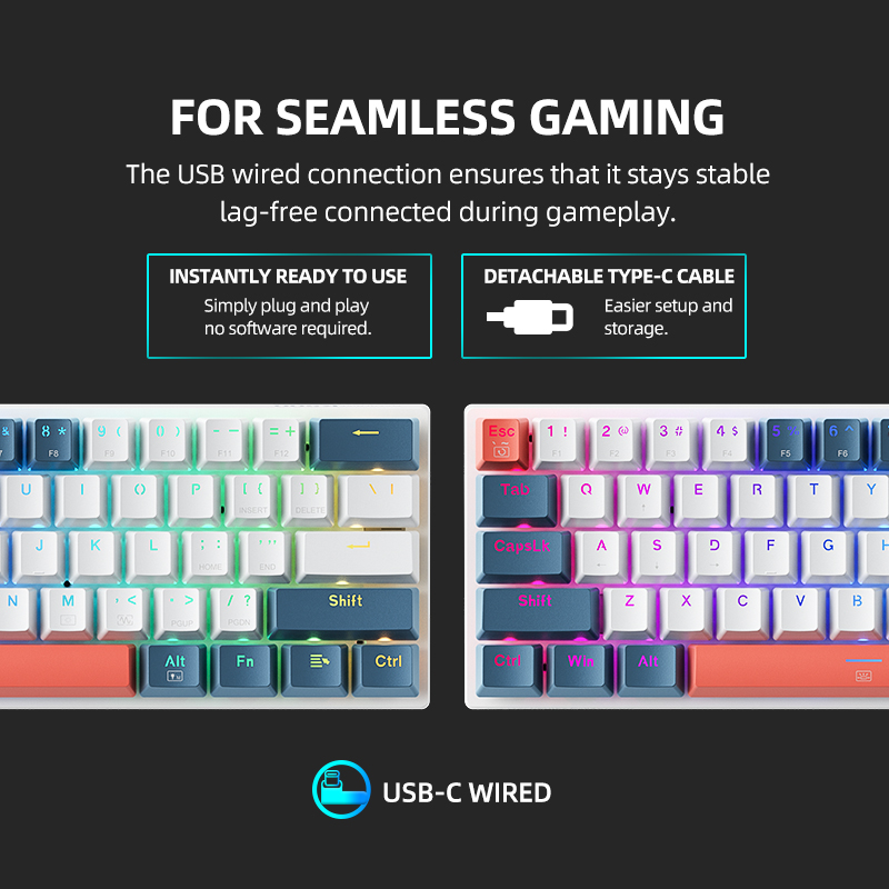 K500-B61 Machenike Mini Mechan - Gaming Keyboard E Yooso 评论和价格