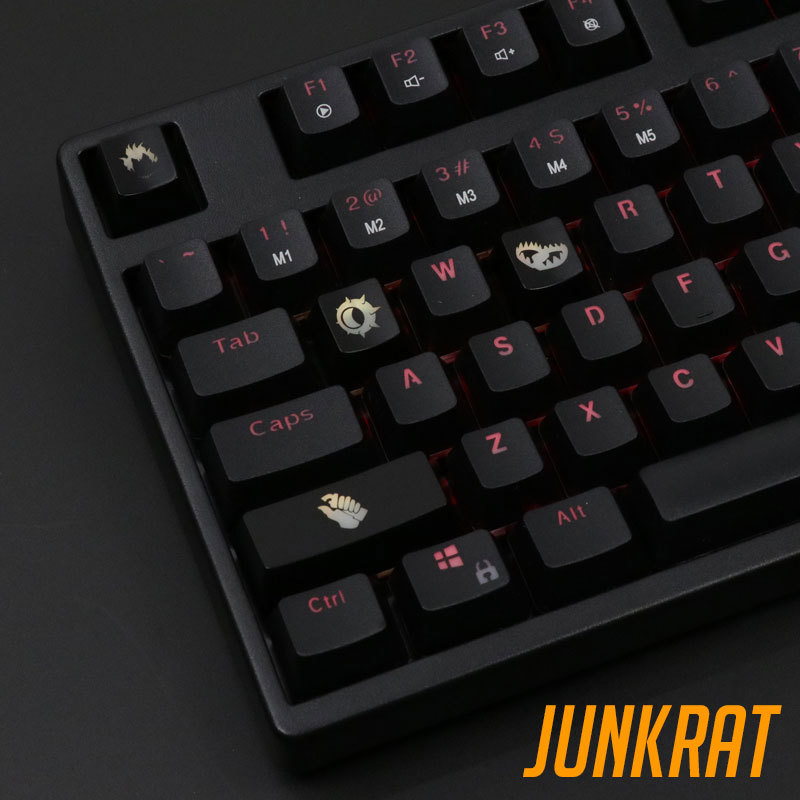 4 pcs/set keysets backlight OW - Keyboard Gaming Black 评论和价格