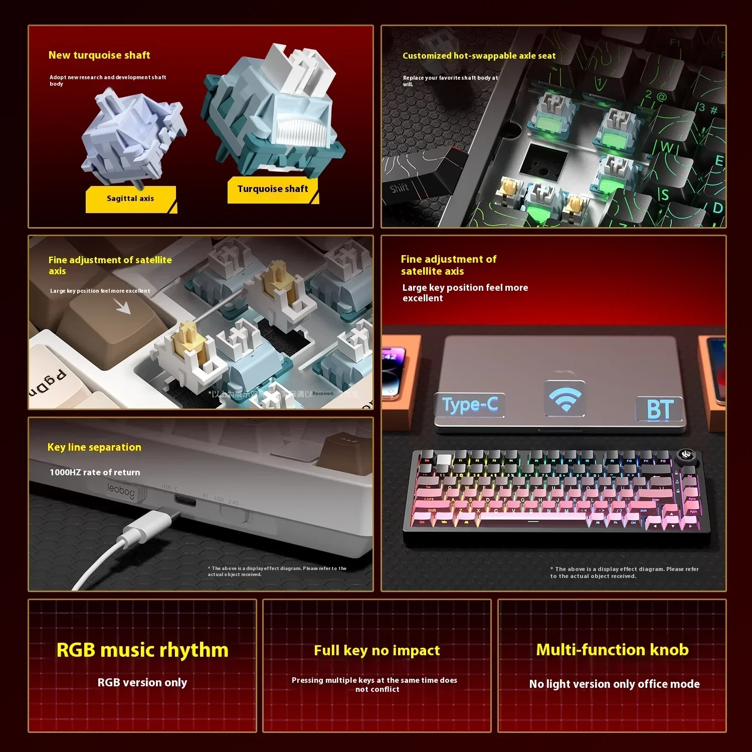 New Colors LEOBOG Hi75 HI75C H - Gaming Keyboard Number Pad 评论和价格