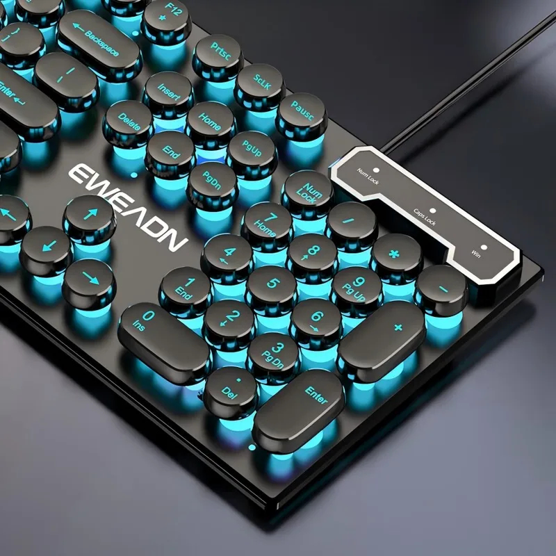 Retro Punk Mechanical Feel Key - Gaming Keyboard And Mouse 评论和价格
