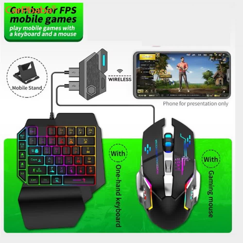 Gamepad Mobile PUBG Controller - Gaming Keyboard And Mouse Converter For Mobile 评论和价格