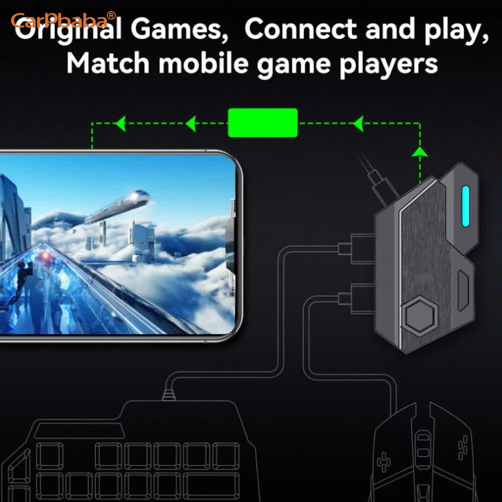 Gamepad Mobile PUBG Controller - Gaming Keyboard And Mouse Converter For Mobile 评论和价格