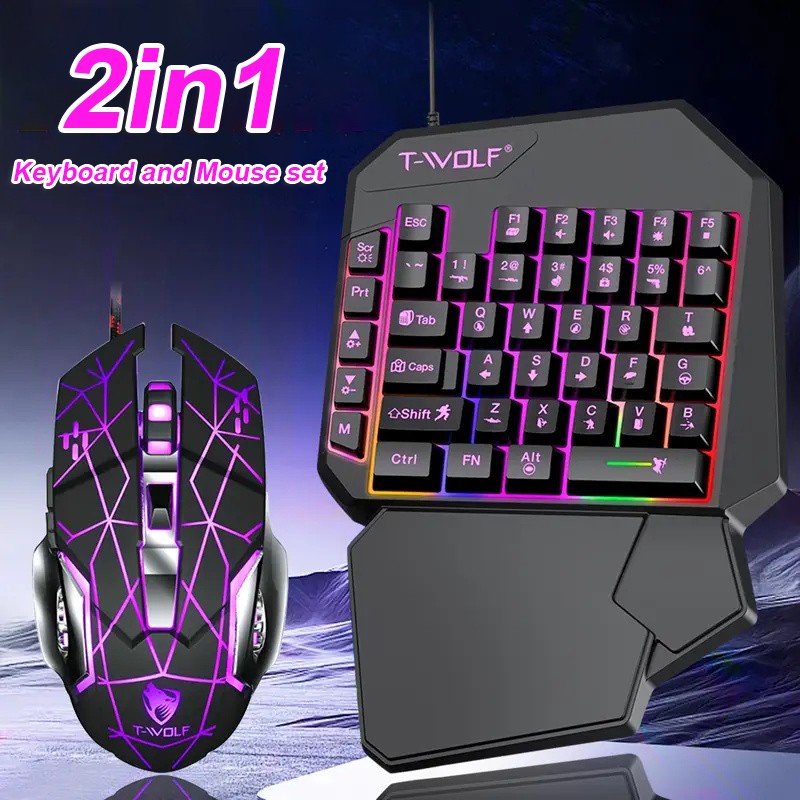 FocusOnPC TF900 2-in-1 Mobile  - Gaming Keyboard 1 Hand 评论和价格