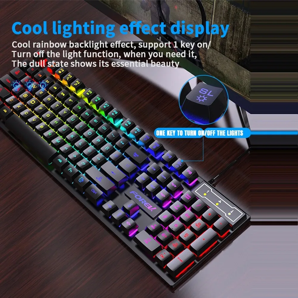 104 Key Backlit Mechanical Key - Gaming Keyboard And Mouse Converter For Mobile 评论和价格