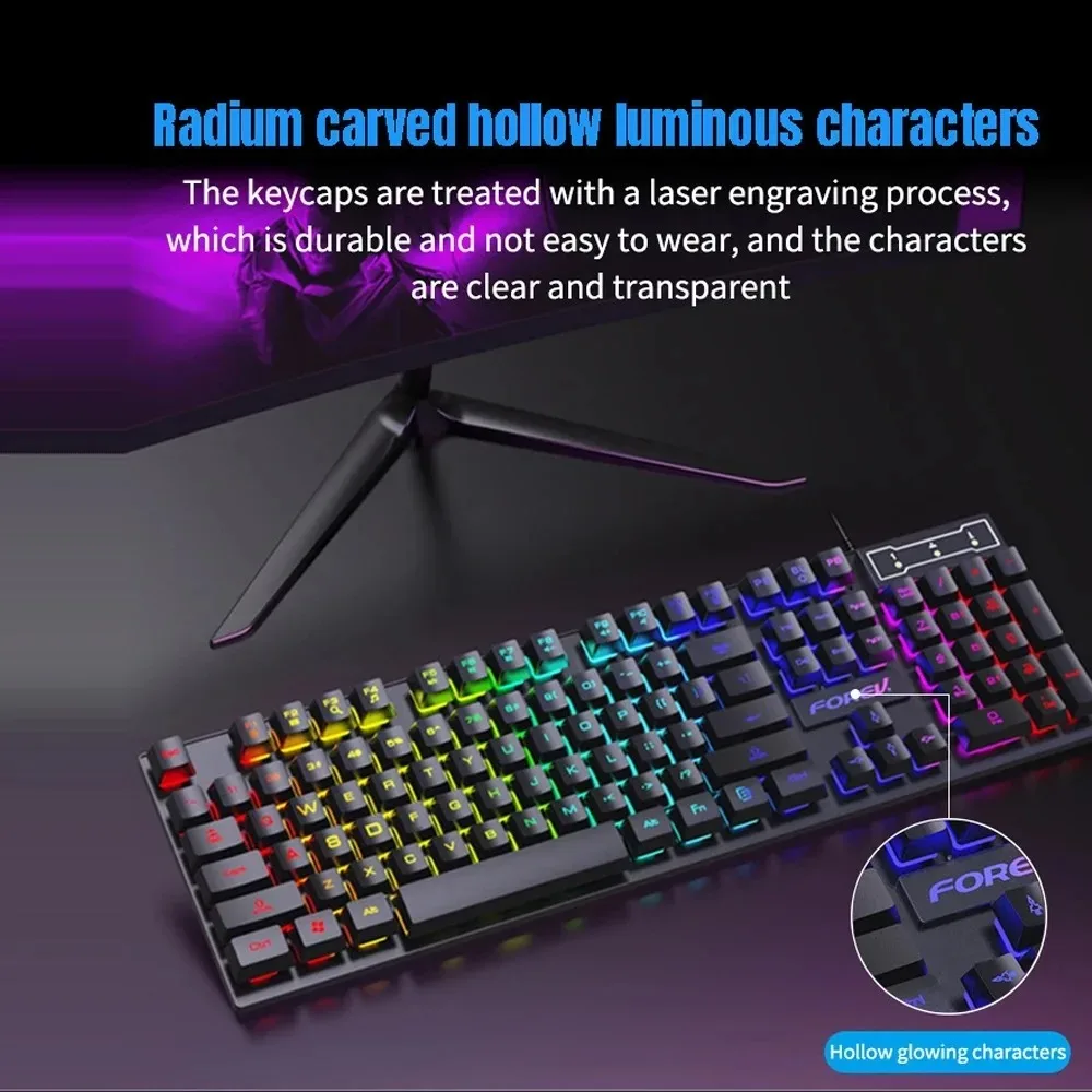 104 Key Backlit Mechanical Key - Gaming Keyboard And Mouse Converter For Mobile 评论和价格