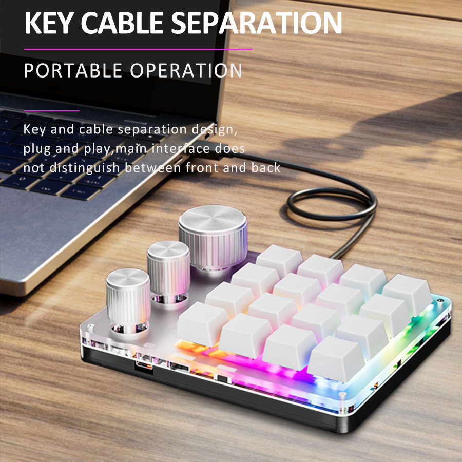 2.4G Customize Bluetooth 3 Mod - Gaming Keyboard 1 Hand 评论和价格