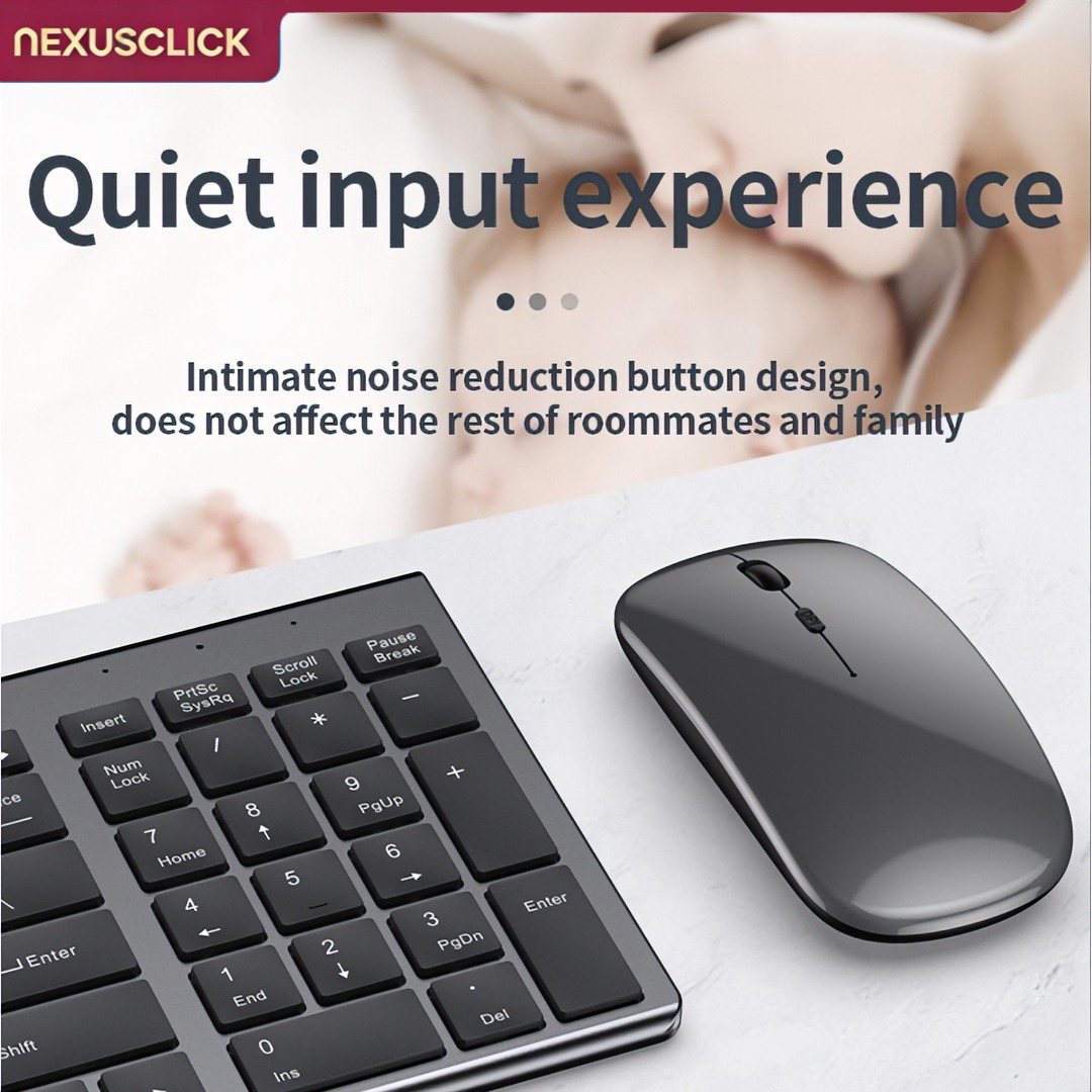 NexusClick Wireless Keyboard M - Gaming Keyboard That Is Quiet 评论和价格