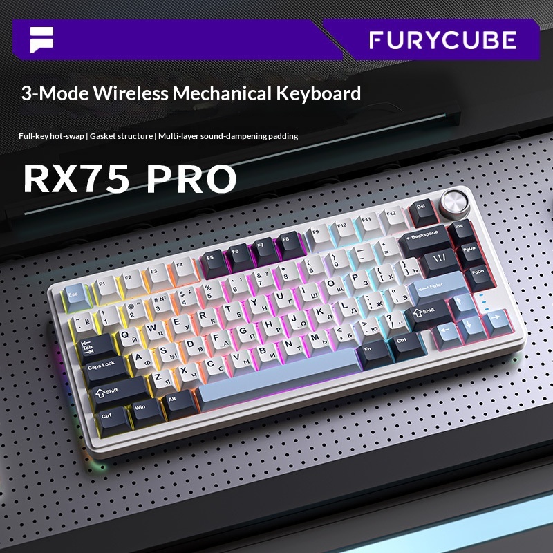 Furycube Rx75 Pro Tri Mode Rus - Gaming Keyboard Not Typing 评论和价格