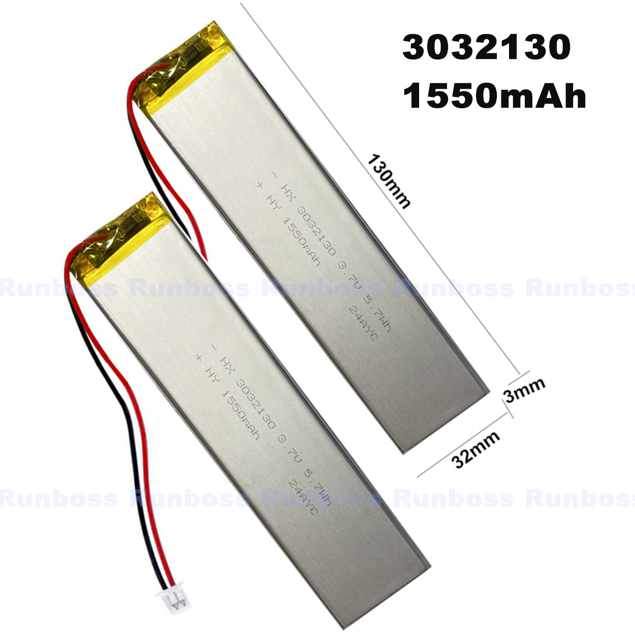 3032130 3.7V 1550mAh 1.25mm Co - Gaming Keyboard Tester 评论和价格