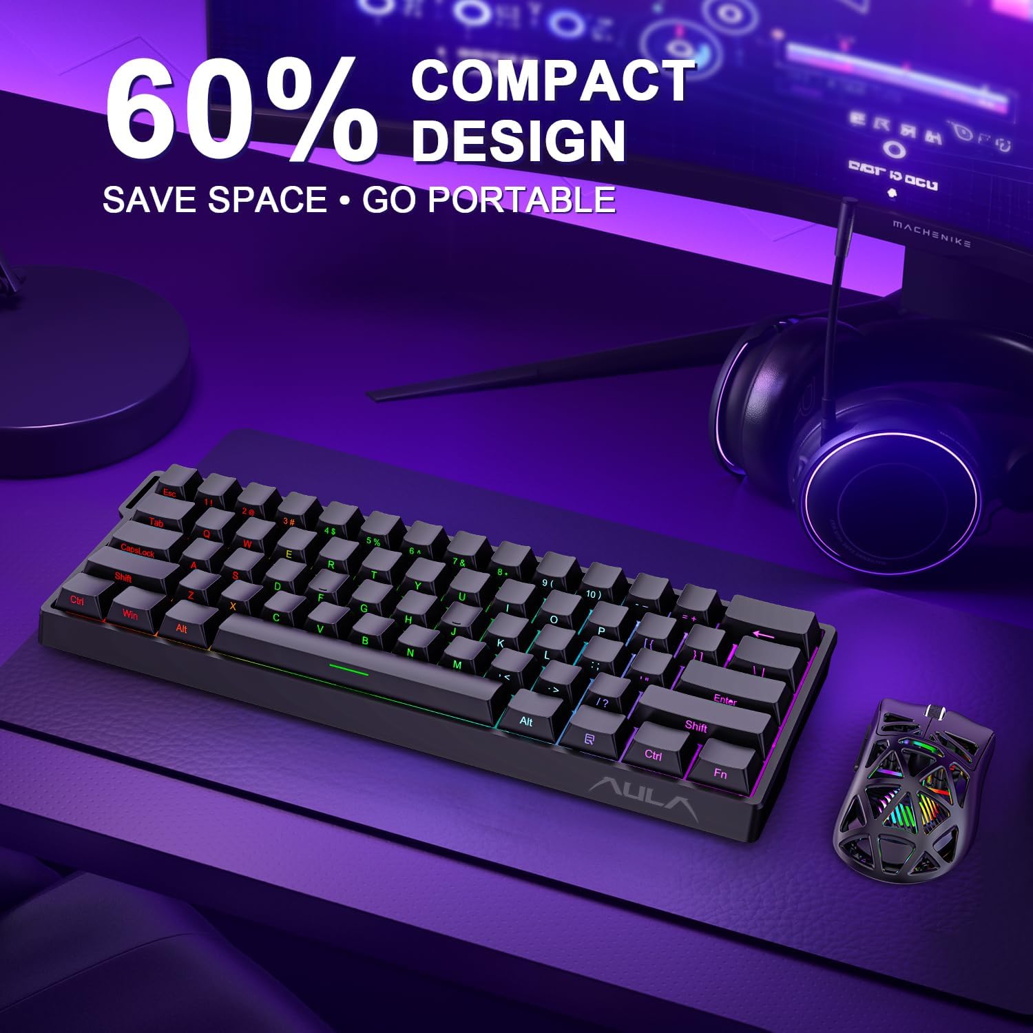 AULA WIN60 WIN68 HE Magnetic W - Gaming Keyboard 1 Hand 评论和价格